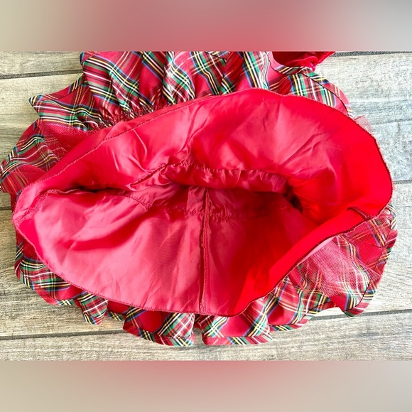 Ruffled Plaid Midi Holiday Dress by Lots of Love size 12 months - Picture 4 of 9